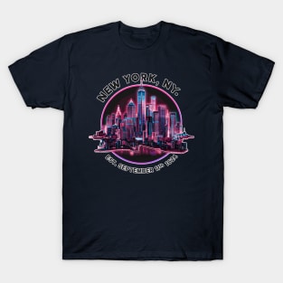 New York city, New York Souvenir Vintage Nostalgic Cityscape tee T-Shirt